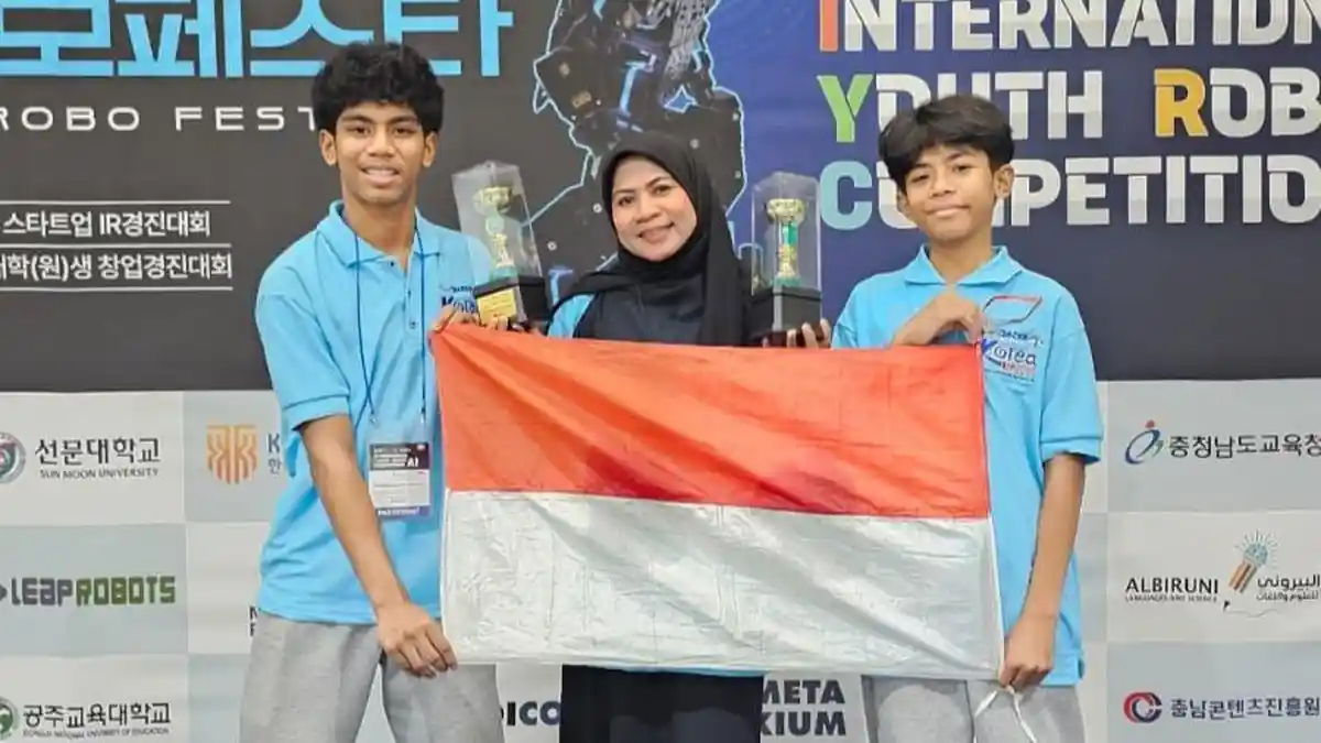 Dua Kakak Beradik Indonesia Sapu Emas di Kompetisi Robotik Dunia Korea, Cetak Sejarah Baru